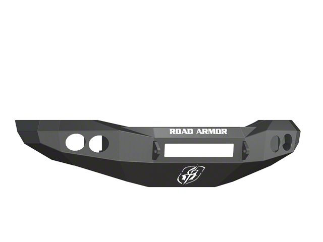 Road Armor Stealth Non-Winch Front Bumper with Round Light Mounts; Satin Black (06-08 RAM 1500)