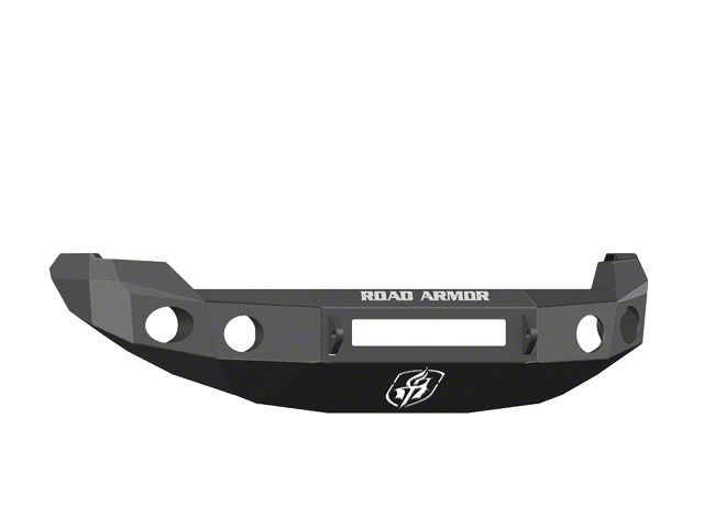 Road Armor Stealth Non-Winch Front Bumper with Round Light Mounts; Satin Black (09-14 F-150, Excluding Raptor)
