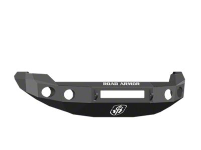 Road Armor Stealth Non-Winch Front Bumper with Round Light Mounts; Satin Black (09-14 F-150, Excluding Raptor)
