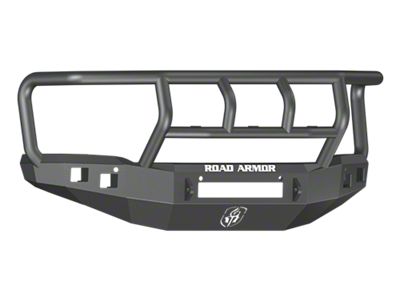 Road Armor Stealth Non-Winch Front Bumper with Titan II Guard; Satin Black (14-15 Sierra 1500)
