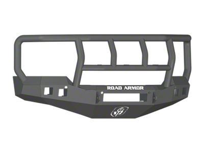 Road Armor Stealth Non-Winch Front Bumper with Titan II Guard; Satin Black (16-18 Silverado 1500)