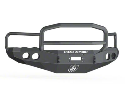 Road Armor Stealth Winch Front Bumper with Lonestar Guard; Satin Black (02-05 RAM 1500)