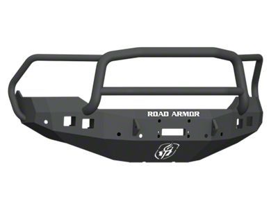 Road Armor Stealth Winch Front Bumper with Lonestar Guard; Satin Black (13-18 RAM 1500, Excluding Rebel)