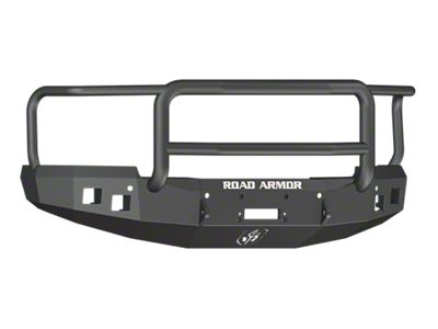 Road Armor Stealth Winch Front Bumper with Lonestar Guard; Satin Black (14-15 Silverado 1500)