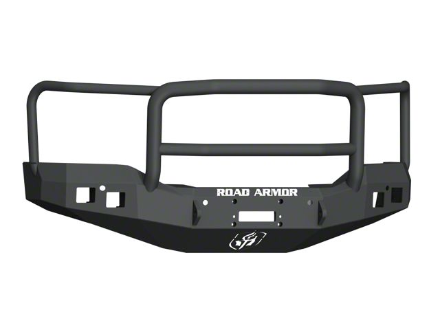 Road Armor Stealth Winch Front Bumper with Lonestar Guard; Satin Black (16-18 Sierra 1500)