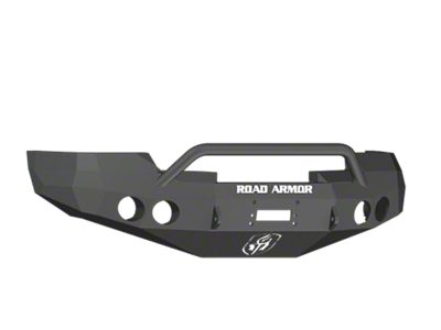 Road Armor Stealth Winch Front Bumper with Pre-Runner Guard; Satin Black (07-13 Sierra 1500)