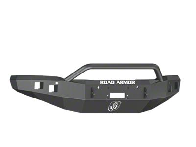 Road Armor Stealth Winch Front Bumper with Pre-Runner Guard; Satin Black (14-15 Sierra 1500)