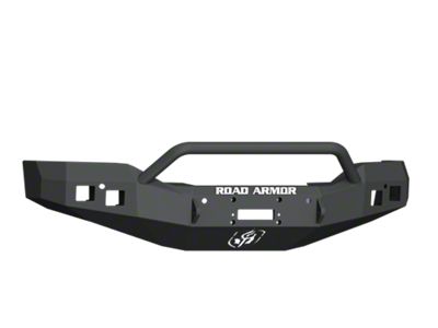 Road Armor Stealth Winch Front Bumper with Pre-Runner Guard; Satin Black (16-18 Sierra 1500)