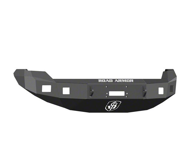 Road Armor Stealth Winch Front Bumper with Square Light Mounts; Satin Black (09-14 F-150, Excluding EcoBoost & Raptor)