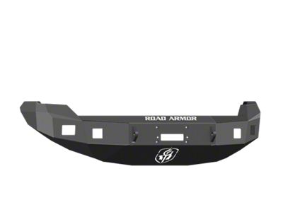 Road Armor Stealth Winch Front Bumper with Square Light Mounts; Satin Black (09-14 F-150, Excluding EcoBoost & Raptor)