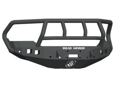 Road Armor Stealth Winch Front Bumper with Titan II Guard; Satin Black (13-18 RAM 1500, Excluding Rebel)
