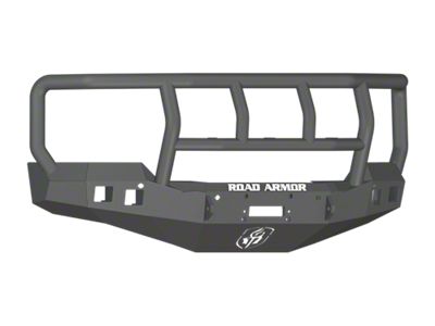 Road Armor Stealth Winch Front Bumper with Titan II Guard; Satin Black (16-18 Silverado 1500)
