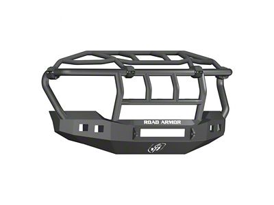 Road Armor Stealth Non-Winch Front Bumper with Intimidator Guard; Textured Black (11-16 F-250 Super Duty)