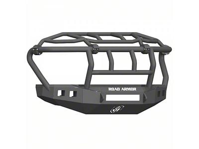 Road Armor Stealth Non-Winch Front Bumper with Intimidator Guard; Textured Black (17-22 F-250 Super Duty)