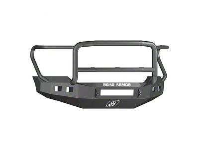 Road Armor Stealth Non-Winch Front Bumper with Lonestar Guard; Textured Black (11-16 F-250 Super Duty)