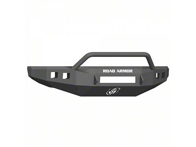 Road Armor Stealth Non-Winch Front Bumper with Pre-Runner Guard; Wide Flare; Textured Black (17-22 F-250 Super Duty)