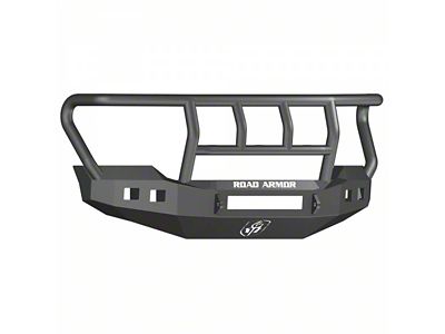 Road Armor Stealth Non-Winch Front Bumper with Titan II Guard; Wide Flare; Textured Black (11-16 F-250 Super Duty)