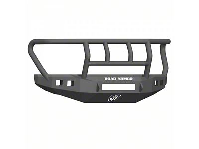 Road Armor Stealth Non-Winch Front Bumper with Titan II Guard; Wide Flare; Textured Black (17-22 F-250 Super Duty)