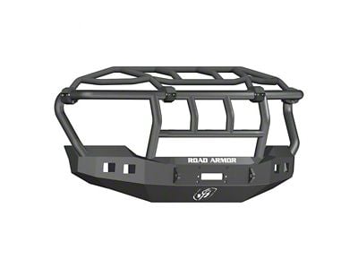 Road Armor Stealth Winch Front Bumper with Intimidator Guard; Textured Black (11-16 F-250 Super Duty)