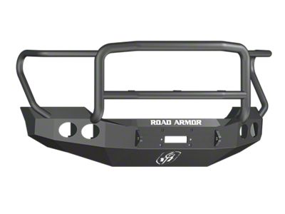 Road Armor Stealth Winch Front Bumper with Lonestar Guard; Textured Black (11-16 F-250 Super Duty)