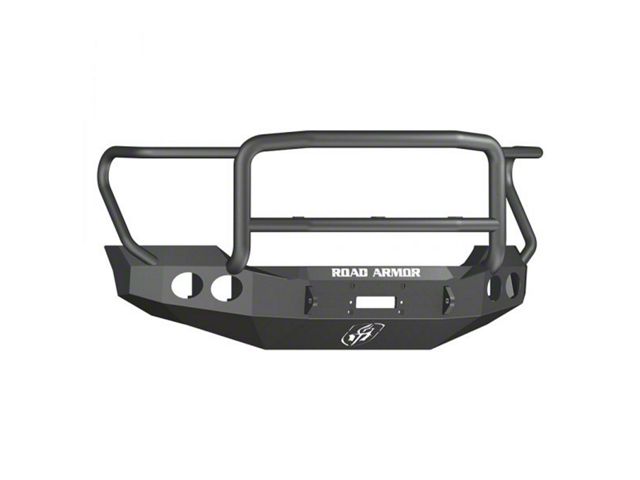Road Armor Stealth Winch Front Bumper with Lonestar Guard; Textured Black (11-16 F-250 Super Duty)