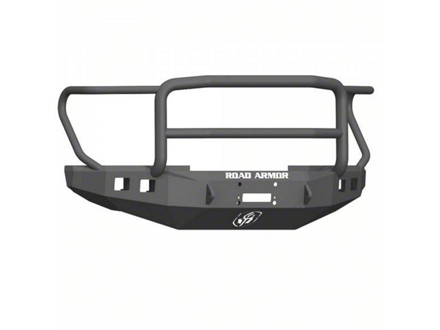 Road Armor Stealth Winch Front Bumper with Lonestar Guard; Wide Flare; Textured Black (17-22 F-250 Super Duty)