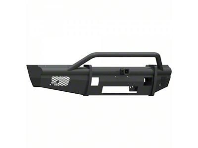 Road Armor Vaquero Non-Winch Front Bumper with Pre-Runner Guard and 2-Inch Receiver Hitch; Textured Black (17-22 F-250 Super Duty)