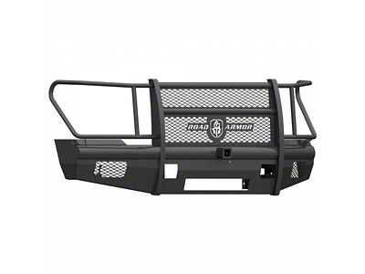 Road Armor Vaquero Non-Winch Front Bumper with Full Guard and 2-Inch Receiver Hitch; Textured Black (11-16 F-250 Super Duty)