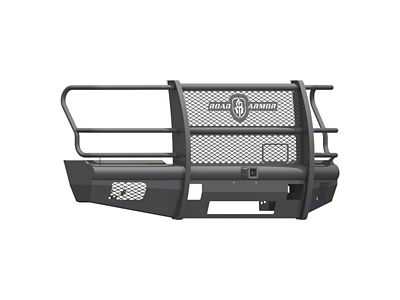 Road Armor Vaquero Non-Winch Front Bumper with Full Guard and 2-Inch Receiver Hitch; Textured Black (17-22 F-250 Super Duty)