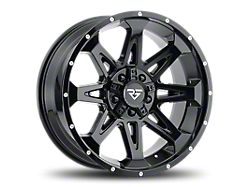 Rock Forged FF88 Gloss Black 5-Lug Wheel; 20x10; -19mm Offset (09-18 RAM 1500)