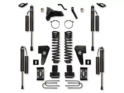 Rock Krawler 4-Inch Adventure Series Suspension Lift Kit with 2.625-Inch Remote Reservoir Shocks (23-26 4WD 6.8L, 7.3L F-250 Super Duty)