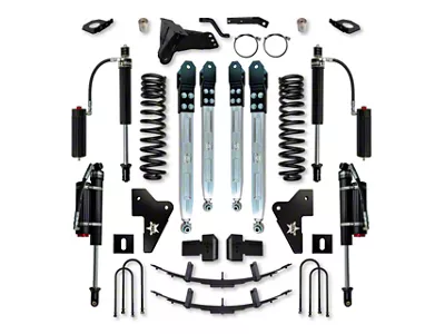 Rock Krawler 4-Inch X-Factor Pro Elite Series Suspension Lift Kit with Billet Aluminum Arms and 2.625-Inch Fast CD Adjustable Shocks (23-26 4WD 6.8L, 7.3L F-250 Super Duty)