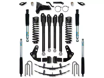 Rock Krawler 4-Inch X-Factor Series Suspension Lift Kit with Bilstein 5100 Shocks (11-16 4WD 6.7L Powerstroke F-250 Super Duty)