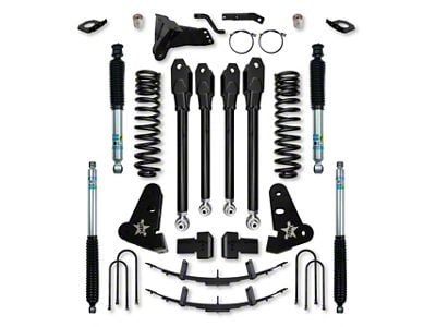 Rock Krawler 4-Inch X-Factor Series Suspension Lift Kit with Bilstein 5100 Shocks (17-22 4WD 6.7L Powerstroke F-250 Super Duty)