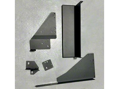 Rock-Slide Engineering Bed Step Attachment Brackets; Front of Rear Tire (17-22 F-250 Super Duty)