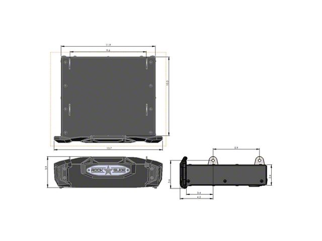 R Steps Ffet Rock-Slide Engineering F-250 Super Duty R-Step Flat Surface Step; 9 ...