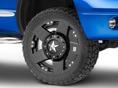 XD Rockstar Matte Black 5-Lug Wheel; 22x9.5; 12mm Offset (02-08 RAM 1500, Excluding Mega Cab)