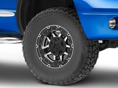 XD Rockstar III Matte Black Machined 5-Lug Wheel; 17x8; 20mm Offset (02-08 RAM 1500, Excluding Mega Cab)