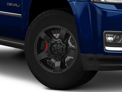 XD Rockstar II Satin Black 6-Lug Wheel; 17x8; 10mm Offset (15-20 Yukon)