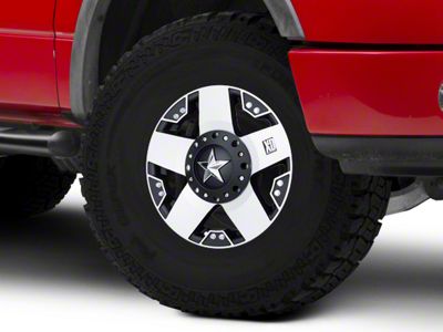 XD Rockstar Black Machined 6-Lug Wheel; 17x8; 35mm Offset (04-08 F-150)