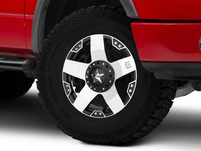 XD Rockstar Black Machined 6-Lug Wheel; 20x8.5; 10mm Offset (04-08 F-150)