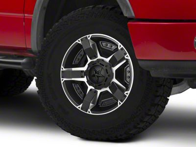XD Rockstar II Black Machined 6-Lug Wheel; 20x9; 30mm Offset (04-08 F-150)