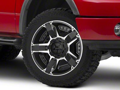 XD Rockstar II Black Machined 6-Lug Wheel; 22x9.5; 35mm Offset (04-08 F-150)