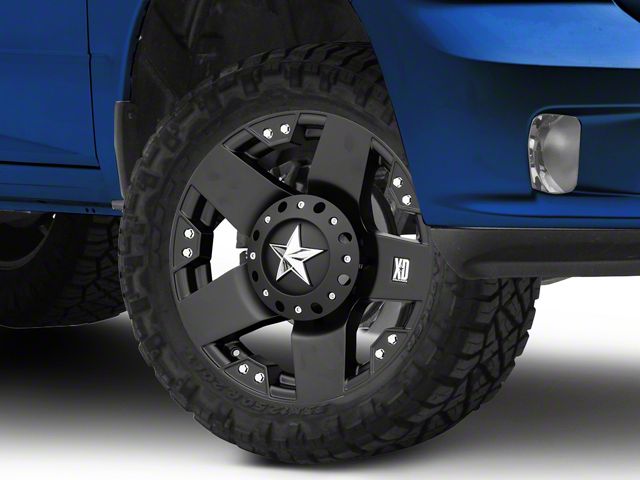 XD Rockstar Matte Black 5-Lug Wheel; 20x8.5; 10mm Offset (09-18 RAM 1500)