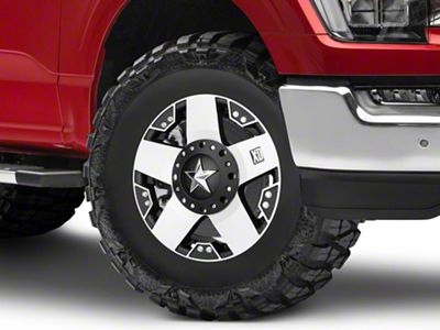 XD Rockstar Black Machined 6-Lug Wheel; 17x8; 35mm Offset (21-25 F-150)