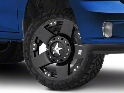 XD Rockstar Matte Black 5-Lug Wheel; 22x9.5; 12mm Offset (09-18 RAM 1500)