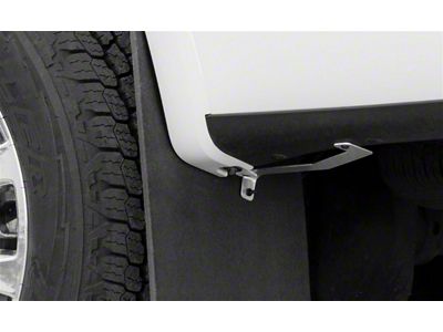 ROCKSTAR Mud Flaps Splash Guards with Trim Plates; 12-Inch x 20-Inch (23-24 F-250 Super Duty)