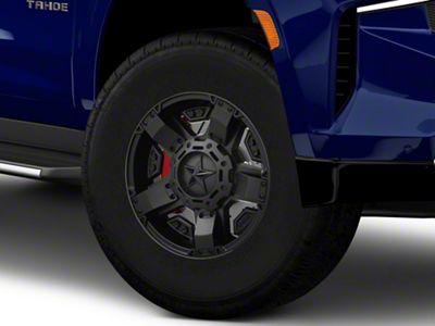 XD Rockstar II Satin Black 6-Lug Wheel; 17x8; 10mm Offset (21-25 Tahoe)