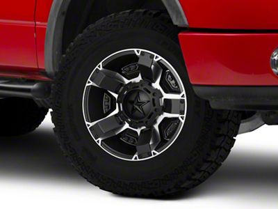 XD Rockstar II Black Machined 6-Lug Wheel; 17x9; -12mm Offset (04-08 F-150)