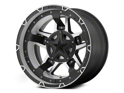 XD Rockstar III Matte Black Machined 6-Lug Wheel; 22x10; -18mm Offset (15-20 F-150)
